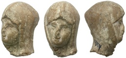 Do You Recognize Yourself? -- Greek, Terracotta Veiled Female Head, 4th Century B.C.