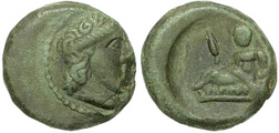 MINT ERROR APOLLO & Powerhouse Psychometric -- Odessos, Thrace, c. 250 - 200 B.C.